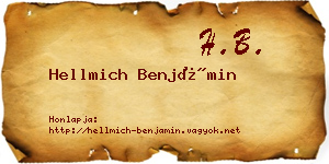 Hellmich Benjámin névjegykártya
